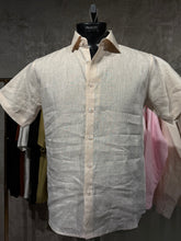 Load image into Gallery viewer, Camisa de Hombre de Manga Corta en Lino 100% con Botones | MI-1808