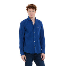 Load image into Gallery viewer, Camisa Porto Blanco de pana para hombre color Azul | E-2426
