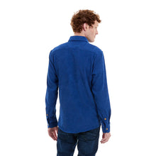Load image into Gallery viewer, Camisa Porto Blanco de pana para hombre color Azul | E-2426