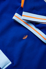 Load image into Gallery viewer, Polo Azul Porto Planco detalles de color anaranjado y blanco | PLE-2444