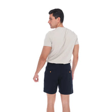 Load image into Gallery viewer, Bermuda Porto Blanco de Caballero Color Azul Marino | BRMD-03