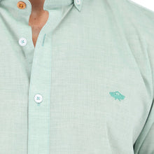Load image into Gallery viewer, Porto Blanco Men's Solid Long Sleeve Button Down Shirt Light Green | C-2042