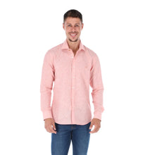 Load image into Gallery viewer, Camisa Porto Blanco Manga Larga Color Rojo con Textura | C-2106