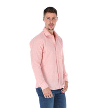 Load image into Gallery viewer, Camisa Porto Blanco Manga Larga Color Rojo con Textura | C-2106