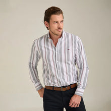 Load image into Gallery viewer, Camisa Manga Larga de Lineas Clasica Porto Blanco | C-2123