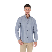 Load image into Gallery viewer, Men's Solid Long Sleeve Button Down Shirt | Porto Blanco | CBASIC-14