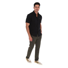 Load image into Gallery viewer, Camisa Explorer Hombre Manga Corta Negra Alto Rendimiento (CE-2583)
