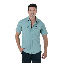 Load image into Gallery viewer, Camisa Fisher Hombre Manga Corta Verde Claro Alto Rendimiento (CMFMC-2695)