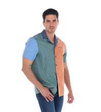 Load image into Gallery viewer, Camisa Casual Manga Corta Estilo Bloques De Colores | CRE-2273