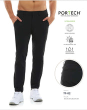 Load image into Gallery viewer, Pantalón Porto Blanco Stretch Casual Cómodo Caballero Color Negro Portech | TP-02