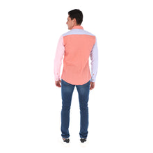 Load image into Gallery viewer, Men's Solid Long Sleeve Special Edition Button Down Shirt Green, Terracotta, Pink & Blue | Porto Blanco E-2029