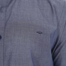 Load image into Gallery viewer, Camisa de Vestir Manga Larga Lisa Azul Con Detalle en el Cuello y Codos | E-2102