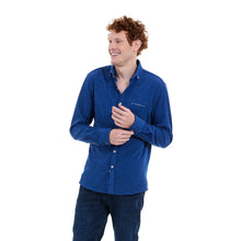 Load image into Gallery viewer, Camisa Porto Blanco de pana para hombre color Azul | E-2426