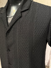 Load image into Gallery viewer, Camisa Tejida Texturizada de Hombre con Botones | MSC-5500