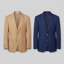 Load image into Gallery viewer, J170 - Blazer Elegante Modern Fit (Tan / Navy)