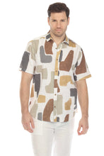 Load image into Gallery viewer, Mojito Men's Casual Linen Blend Print Resort Style Shirt | M-2801-Multi