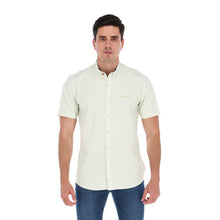 Load image into Gallery viewer, Men's Special Edition Short Sleeve Button Down Shirt Green MC-2016