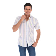 Load image into Gallery viewer, Porto Blanco Camisa de Vestir Para Hombre Manga Corta De Rayas | MC-2028
