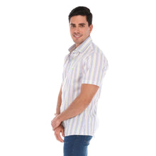 Load image into Gallery viewer, Porto Blanco Camisa de Vestir Para Hombre Manga Corta De Rayas | MC-2028