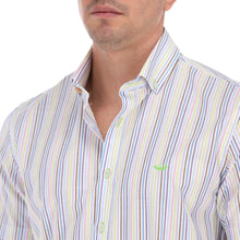 Load image into Gallery viewer, Porto Blanco Camisa de Vestir Para Hombre Manga Corta De Rayas | MC-2028