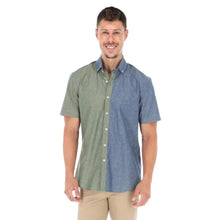 Load image into Gallery viewer, Camisa Manga Corta Edicion Especial Verde y Azul | Porto Blanco MCE-2055