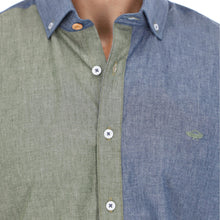 Load image into Gallery viewer, Camisa Manga Corta Edicion Especial Verde y Azul | Porto Blanco MCE-2055