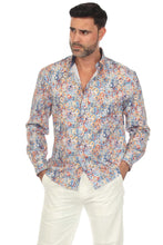 Load image into Gallery viewer, Men's Stylish Novelty Print Poly Stretch Party Shirt Long Sleeve| MS-8807