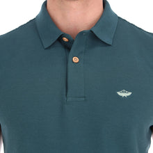 Load image into Gallery viewer, Polo Porto Blanco Básica Caballero Verde Oscura | PBASIC-16