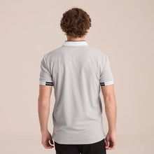 Load image into Gallery viewer, Polo Porto Blanco manga corta ribetes a contraste algodón | PLE-2559 Gris