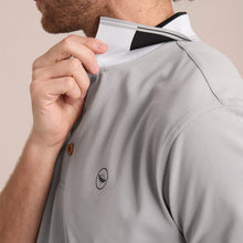 Load image into Gallery viewer, Polo Porto Blanco manga corta ribetes a contraste algodón | PLE-2559 Gris