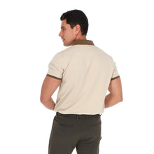 Load image into Gallery viewer, Playera Polo Hombre Beige Manga Corta Algodón Detalles Contrastados (PLE-2673)