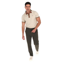 Load image into Gallery viewer, Playera Polo Hombre Beige Manga Corta Algodón Detalles Contrastados (PLE-2673)