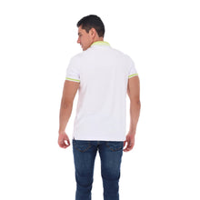 Load image into Gallery viewer, Polo Porto Blanco Para Caballero Color Blanco Con Cuello Verde | PLE-2224