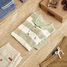 Load image into Gallery viewer, Polo Hombre Tejida Punto Rayas | Porto Blanco PLT-1826