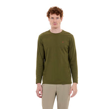 Load image into Gallery viewer, T-shirt Porto Blanco de Hombre Color Verde Militar Manga Larga | TBasicML-45