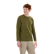 Load image into Gallery viewer, T-shirt Porto Blanco de Hombre Color Verde Militar Manga Larga | TBasicML-45
