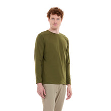 Load image into Gallery viewer, T-shirt Porto Blanco de Hombre Color Verde Militar Manga Larga | TBasicML-45