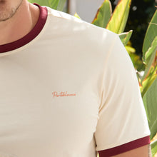 Load image into Gallery viewer, T-shirt Porto Blanco cuello Rib en Algodón | TR-04 Hueso