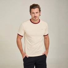 Load image into Gallery viewer, T-shirt Porto Blanco cuello Rib en Algodón | TR-04 Hueso