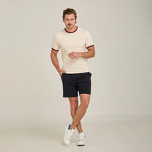 Load image into Gallery viewer, T-shirt Porto Blanco cuello Rib en Algodón | TR-04 Hueso