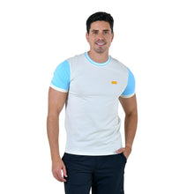 Load image into Gallery viewer, Playera Rib Hombre Beige Argentina Colección Mundialista (TRM-27)