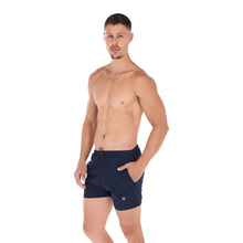 Load image into Gallery viewer, Porto Blanco Navy Men's Quick Dry Swim Trunks | Basic-14