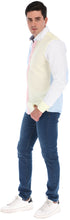 Load image into Gallery viewer, Men's Patchwork Long Sleeve Button Down Shirt Blue Pink & Yellow
