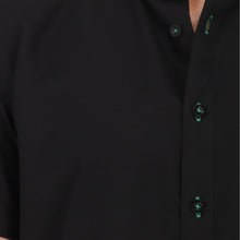 Load image into Gallery viewer, Camisa Porto Blanco Manga Corta Negra | MC-2035