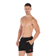Load image into Gallery viewer, Porto Blanco Black Men's Quick Dry Swim Trunks | Basic-13