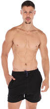 Load image into Gallery viewer, Porto Blanco Black Men's Quick Dry Swim Trunks | Basic-13