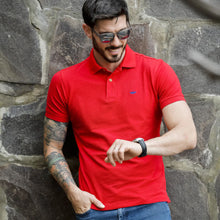 Load image into Gallery viewer, Polo Porto Blanco Básica Caballero Color Rojo | PBASIC-14