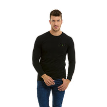 Load image into Gallery viewer, T-shirt Porto Blanco de Hombre Color Negro Manga Larga | TBasicML-46