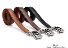 Load image into Gallery viewer, Correa de Vestir Cognac & Negro | RB-101