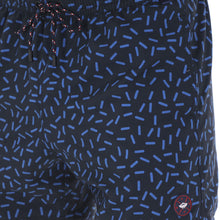 Load image into Gallery viewer, Aruba-17 Men's Print Quick Dry Swim Trunks White & Blue
